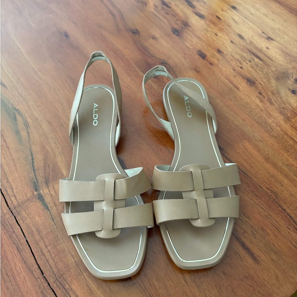 Aldo Tan Minimalist Sandals for Casual Wear